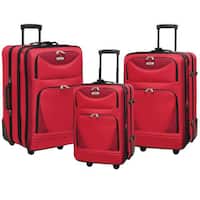 Shop Geoffrey Beene Carnegie 3-piece Expandable Luggage Set - Free ...