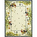 Safavieh Hand-hooked Roosters Ivory Wool Rug (8'9 x 11'9)