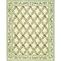 Safavieh Hand-hooked Garden Trellis Ivory Wool Rug - 7'9 x 9'9