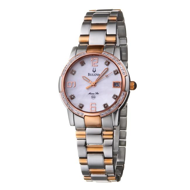 Bulova Womens Marine Star Two tone Diamond Watch   12736800