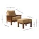 preview thumbnail 10 of 8, Hills Mission-style Oak Chair and Ottoman by iNSPIRE Q Classic