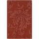 preview thumbnail 2 of 4, Hand-crafted Solid Red Damask Mesa Wool Area Rug - 8' x 11'