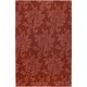 preview thumbnail 1 of 4, Hand-crafted Solid Red Damask Mesa Wool Area Rug - 8' x 11' Sangria - 8' x 11' - Rectangle