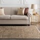 preview thumbnail 1 of 6, Hand-Tufted Spirit Leaf-Print New Zealand Wool Area Rug - 5' x 8'