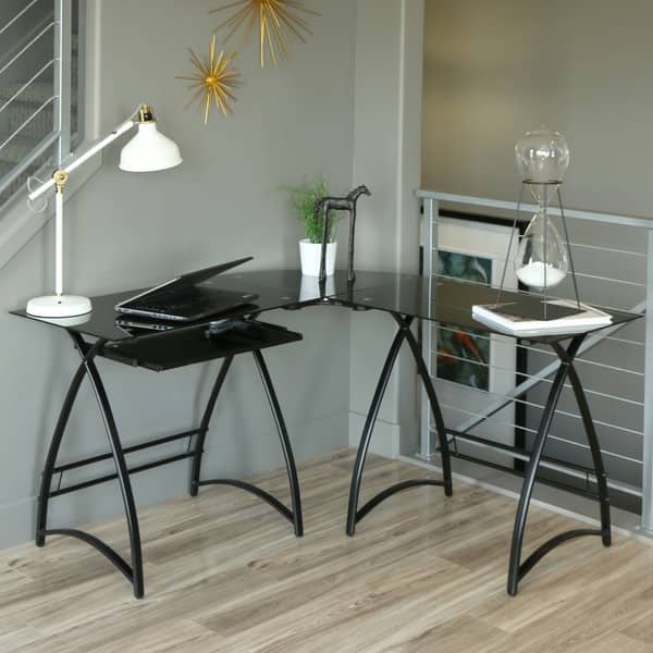 DISCO Black Corner Computer Desk