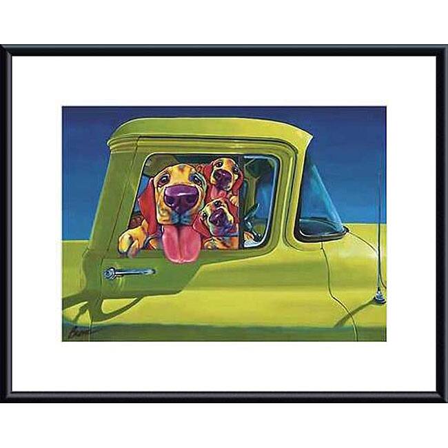 Ron Burns 'I Wanna Go!' Metal Framed Art Print