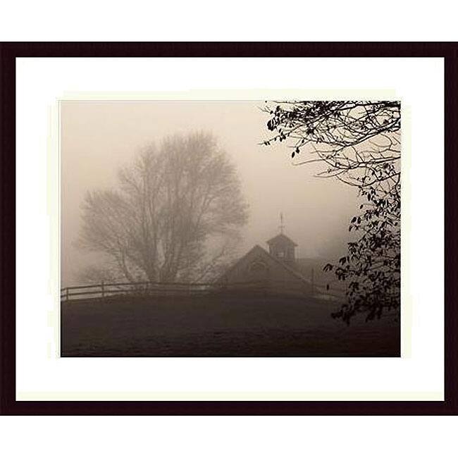 Christine Triebert 'Parish Hill Barn' Wood Framed Print