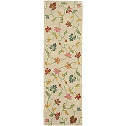 Hand tufted Spring Gardens New Zealand Wool Rug (2'6 x 8') Surya Runner Rugs