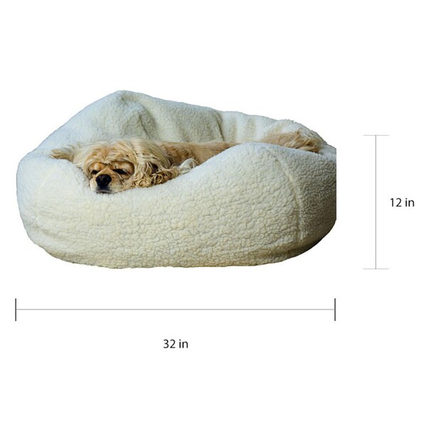 large dog covered bed