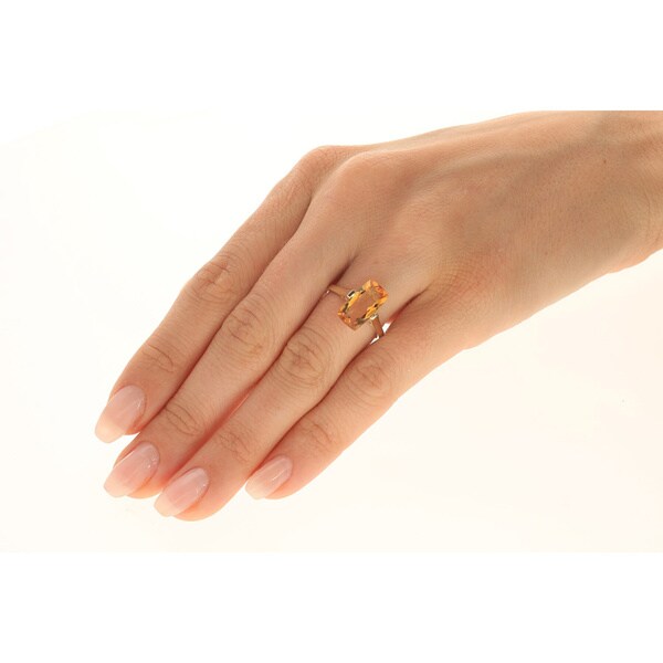 cushion cut citrine