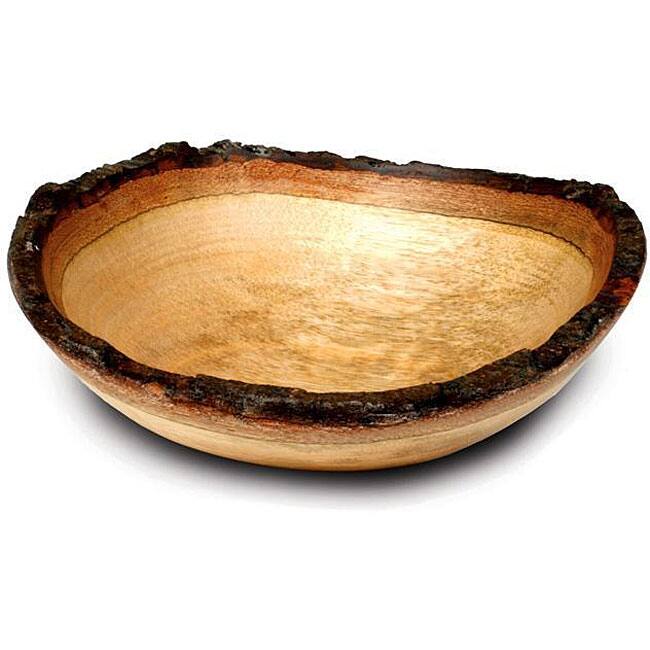 Handmade Enrico Large Mango Wood Serving Bowl (Thailand)
