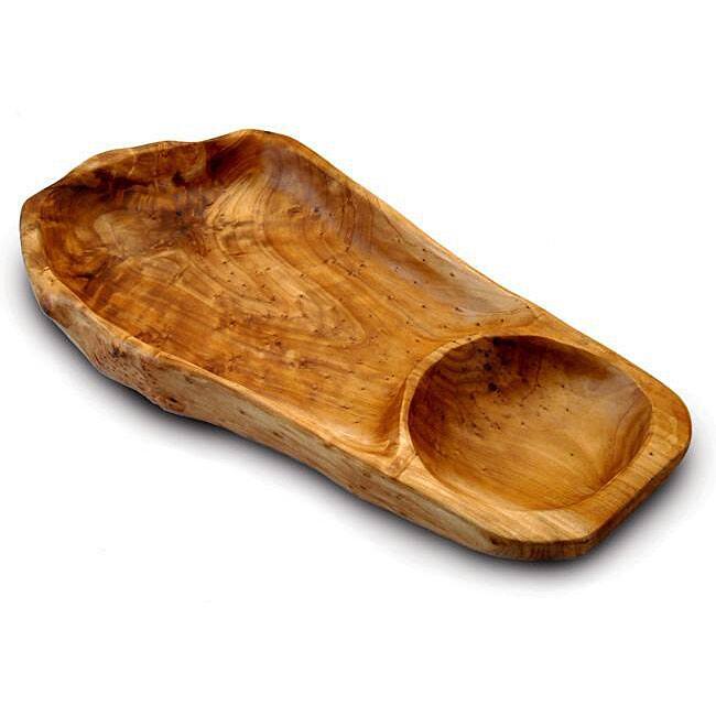 Handmade Enrico Rootworks Chip and Dip Platter (China)