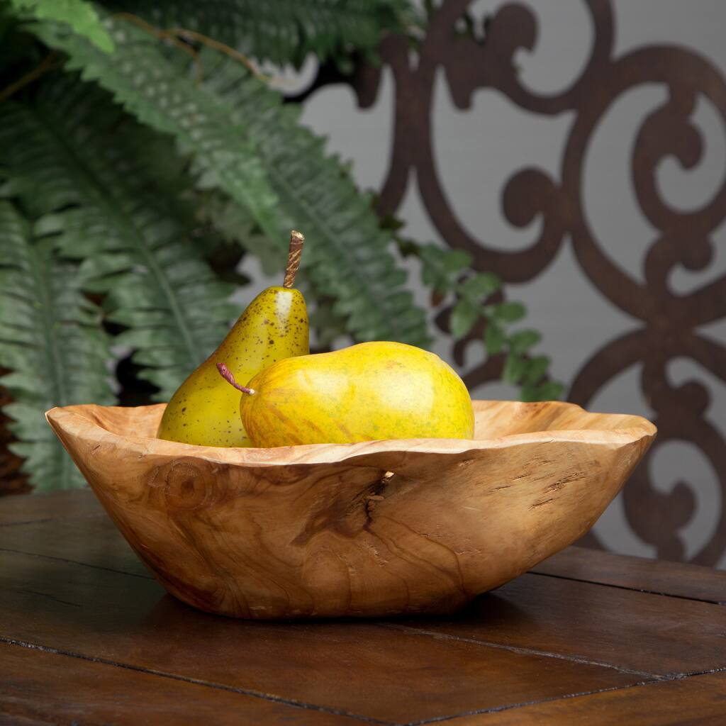 Handmade Enrico Rootworks Small Flat Cut Root Bowl (Thailand)