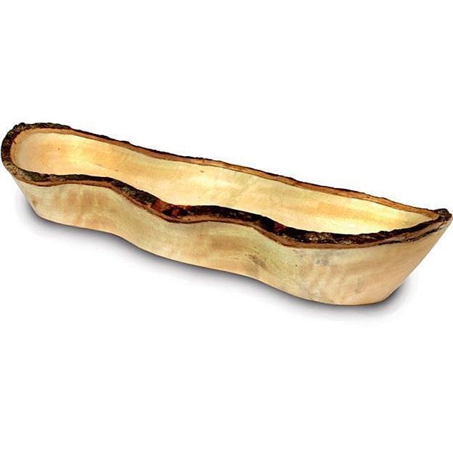 Mango Wood Tortoise Shell Serving Bowl (Thailand)