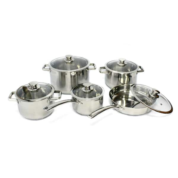 Henckels Clad Alliance 10-pc Stainless Steel Cookware Set - Silver - Bed  Bath & Beyond - 36028562