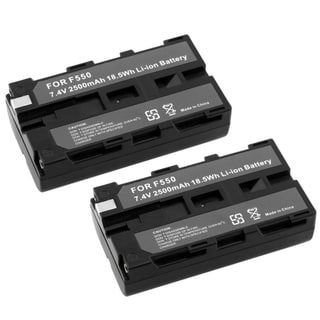Shop Insten Sony Np F550 Np F330 Np F750 Li Ion Battery 2 Pack Overstock 4420457