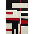 Hand-tufted Off-White Wool Cool Rug - 8' x 11'