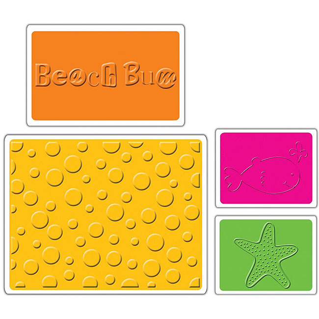 Sizzix Summer themed Textured Impressions Embossing Folders