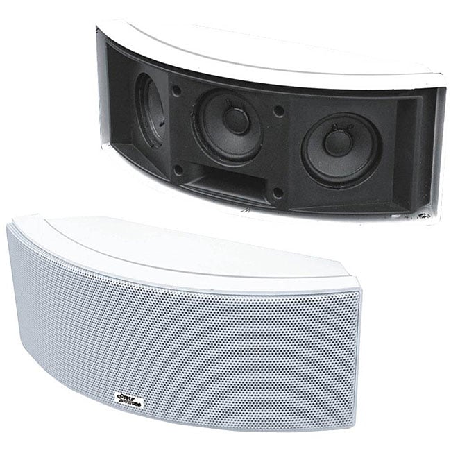 Pyle 500Watt 3Way 'White' Indoor/ Outdoor Center Channel Speaker