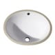 preview thumbnail 1 of 0, Avanity Undermount 18-inch White Oval Vitreous China Sink - 18.1"W x 7.9"D