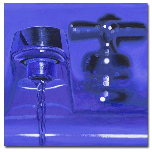 Roderick Stevens 'Flash Faucet' Gallery wrapped Canvas Art Trademark Fine Art Canvas