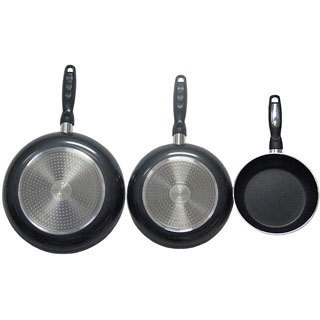 Lot Of 2 Full induction Steel Ceramic Non-Stick Fry Pans/Skillets 9.44 &  11”