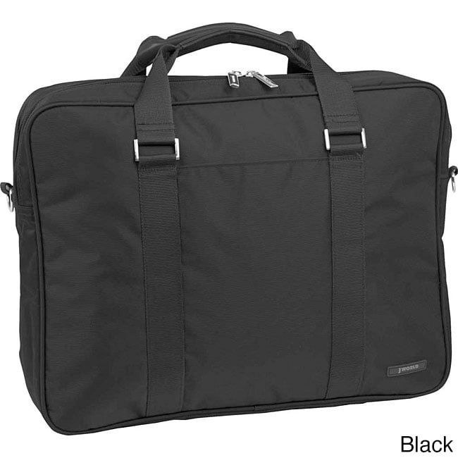 J World 15 inch Double Compartment Laptop Briefcase