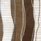 preview thumbnail 3 of 2, Hand-knotted Contemporary Brown/White Stripe Karur New Zealand Wool Area Rug - 5' x 8' - 5' x 8'