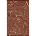 Hand-knotted Red Wool Legacy Area Rug (9' x 13') - 9' x 13'