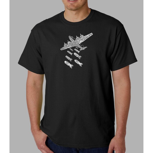 Los Angeles Pop Art Men's 'Drop Beats Not Bombs' T-shirt. Opens flyout.