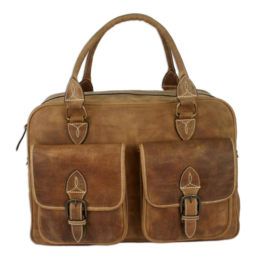 World Traveler Leather Travel Bag
