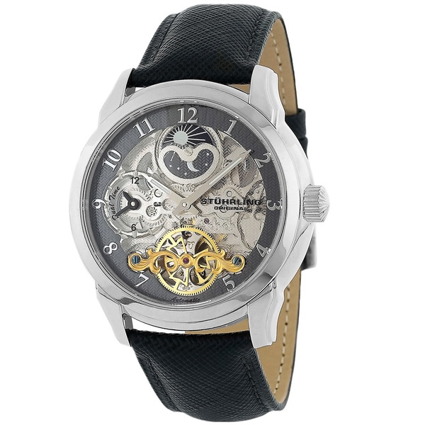 Stuhrling Original Men's Tempest Automatic Watch Gray Dial Ring Stuhrling Original Men's Stuhrling Original Watches