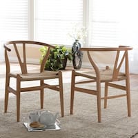 Carson Carrington Akaa Brown Wood Dining Chair (Set of 2)
