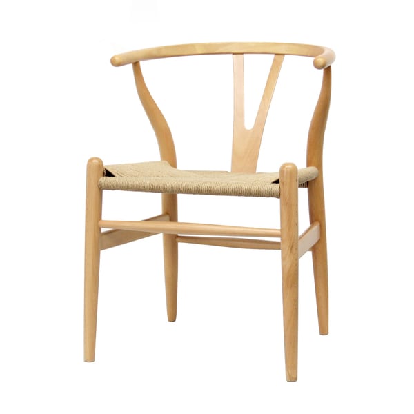 Wood Chair with Hemp Seat   12386399 Great