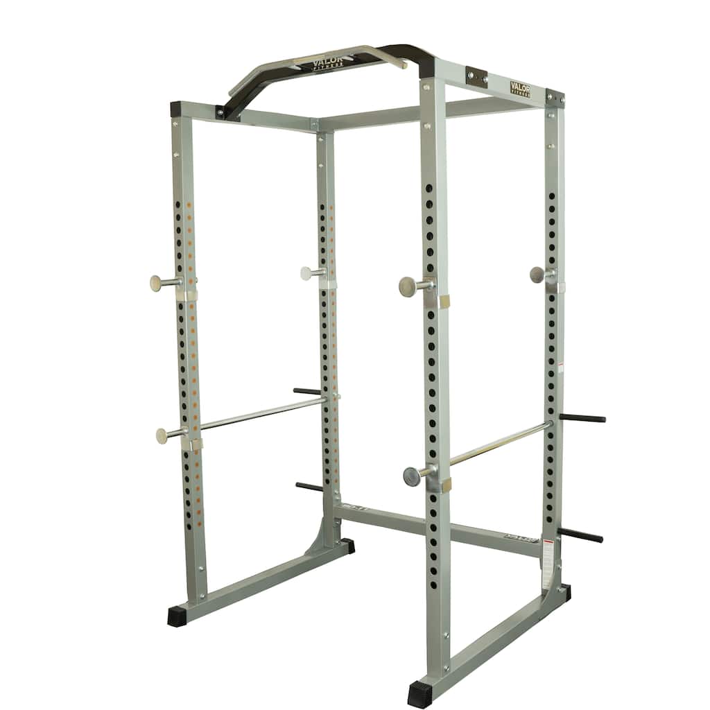 Valor Fitness BD-11 Hard Power Rack w/Available Power Cage Bundle Options for a Complete Weightlifting Home Gym - Grey