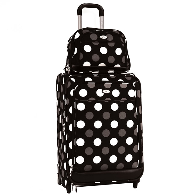 calpak polka dot luggage