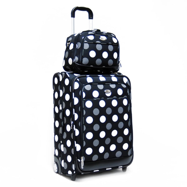 calpak polka dot luggage