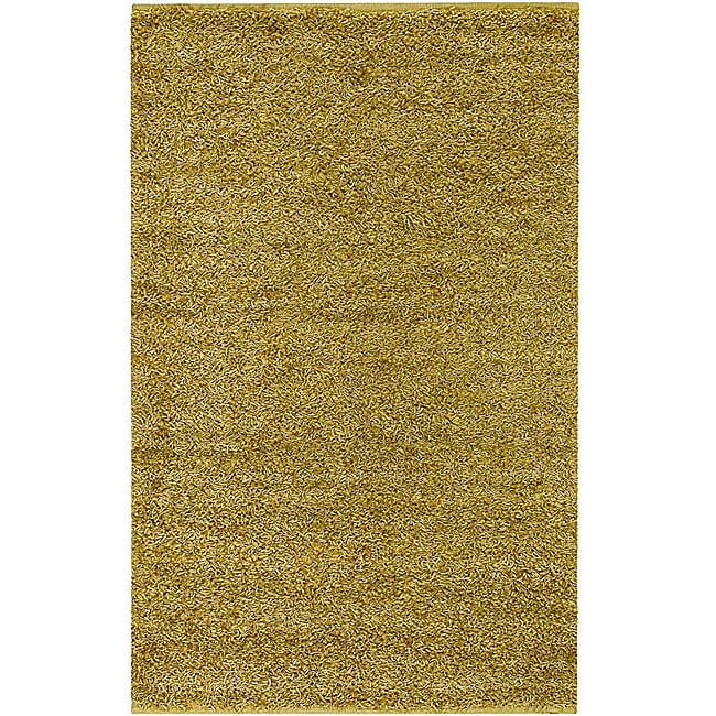 Hand woven Patras Green Natural Fiber Jute Shag Rug (9 X 13) (GreenPattern ShagTip We recommend the use of a non skid pad to keep the rug in place on smooth surfaces.All rug sizes are approximate. Due to the difference of monitor colors, some rug colors