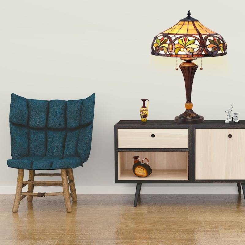 Tiffany-style Sunrise Table Lamp