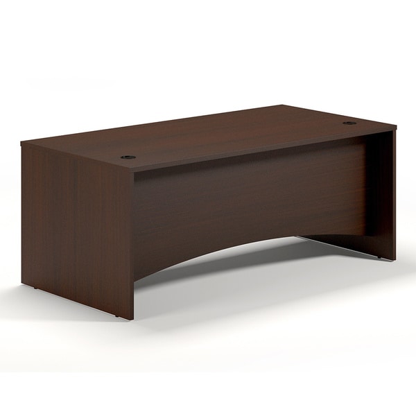 Mayline Brighton Series 72 inch Rectangular Mocha Desk Shell