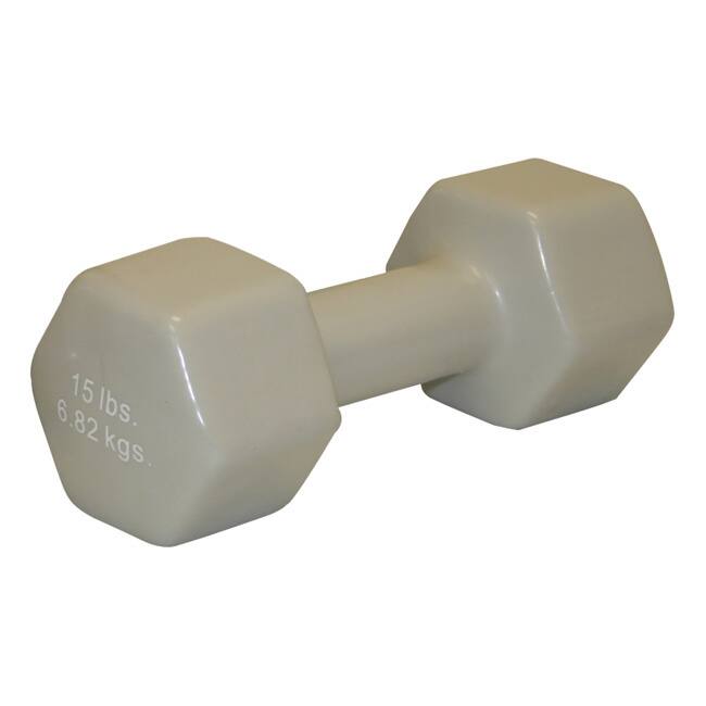 Cando Vinyl-coated 15-pound Dumbbell