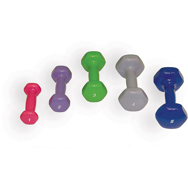 Vinyl Coated Dumbbell 10 piece Set