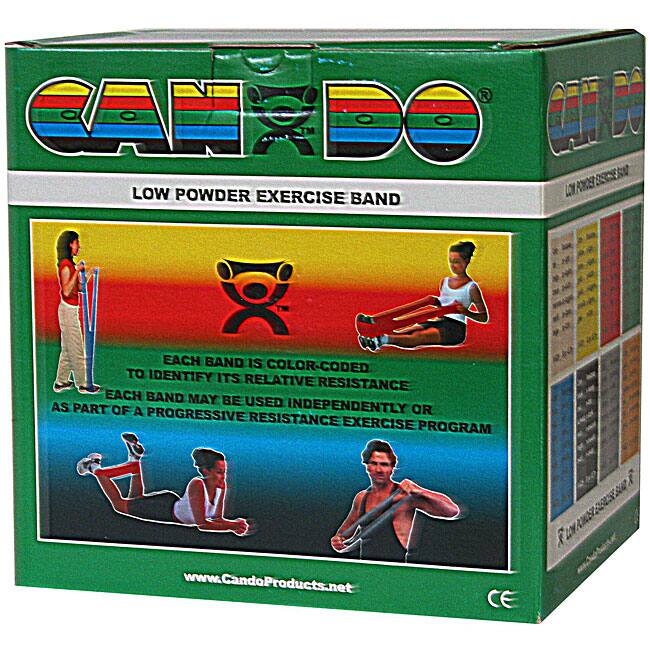 Cando Green Medium 50-yard Low Powder Exercise Band