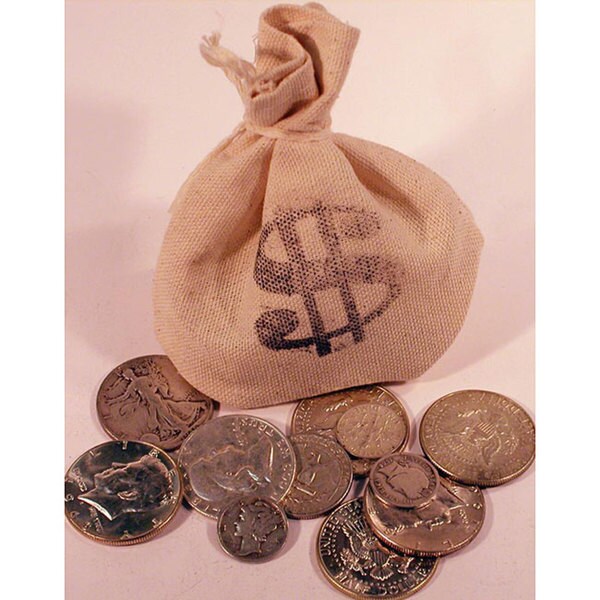 bag of silver coins for sale