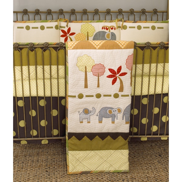 Shop Cotton Tale Elephant Brigade 4piece Crib Bedding Set On Sale