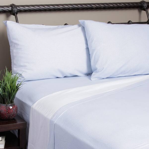 Shop Tommy Hilfiger 4 Piece Printed Fitted Cotton Flannel Sheet