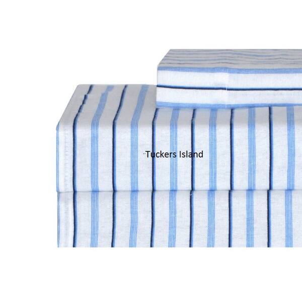 Shop Tommy Hilfiger 4 Piece Printed Fitted Cotton Flannel Sheet