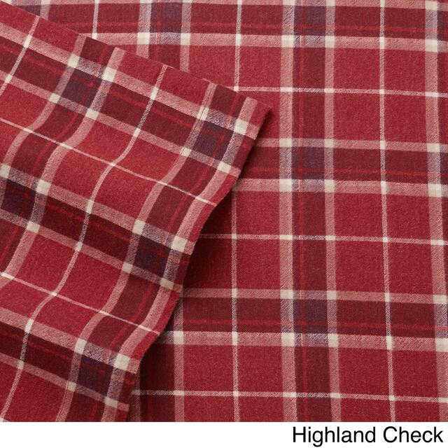 Laura Ashley Cotton Flannel-Soft-Deep Pocket-Sheet & Pillowcase Set