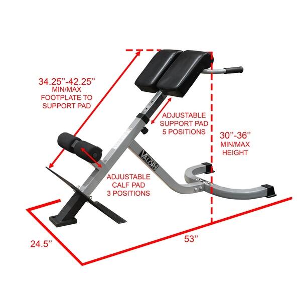 Shop Valor Fitness Cb 13 Adjustable Roman Chair Back Extension
