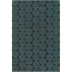 Artist's Loom Hand-tufted Contemporary Abstract Wool Rug - 5' x 7'6